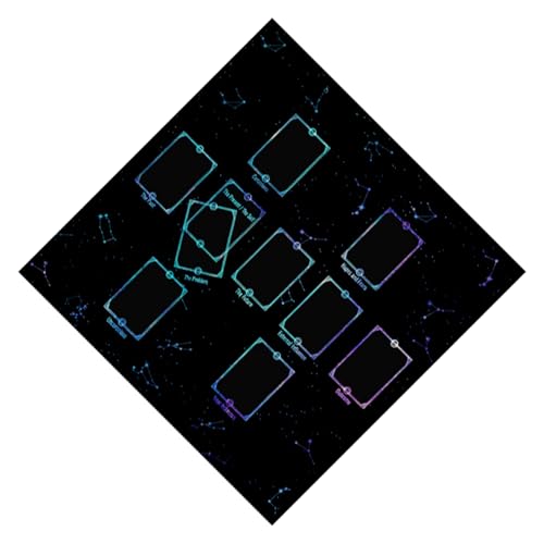 Xanorrg Multifunktionale Tarot Kartenkartentisch Abdeckungen Altäre Dekorationen Tarots Tischdecke Pendel Divinationen Tischtuch Tarotkarte Tischdecke von Xanorrg