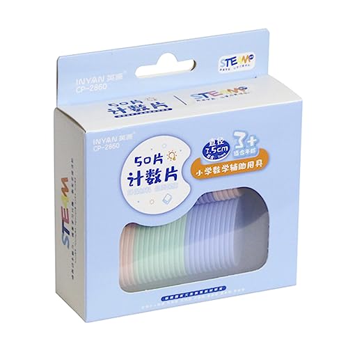 Set Von 50/100pcs Plastikzählspänen Solid Bingo Chips Für Mathematikspiele Sortierung Und Mustererkennung Mathematik Manipulative von Xanorrg