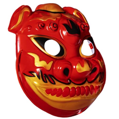Xanorrg Traditionelle Chinesische Festival Tempelmaske Hand Bemalt Halloween Party Maskerade Für Frauen Männer Mythische Kreatur Maske Xanorrg Traditionelle Chinesische Festival Tempelmaske Hand Bemalt Halloween Party Maskerade Für Frauen Männer Mythische Kreatur Maske von Xanorrg