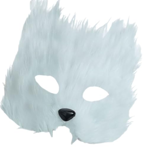 Xanorrg Unisex Pelry Foxes Kostümmaske Atmungsaktive Halbgesicht Cover Für Bühnenauftritte Cosplay Event Und Urlaubsfeierlichkeit von Xanorrg