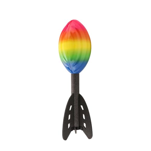 Xasbseulk Aero Howler - Schildkröt Rocket Whistle | Elastische Pu -Hand -Rakete | Resistente Rakete mit Schwanz, die pfeift | Weicher Fußballpfeife | Ululans Schaumball für Kinder, Spiele von Xasbseulk