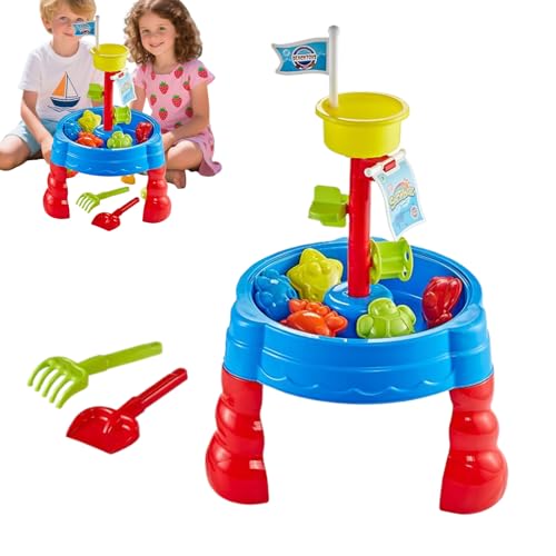 Xasbseulk Kindersandtisch,Sinnestisch - Lernspielzeug Aktivitätsspielzeug Draußen Für Kinder Mädchen Zum Spielen Garten Terrasse Rasen Xasbseulk Kindersandtisch,Sinnestisch - Lernspielzeug Aktivitätsspielzeug Draußen Für Kinder Mädchen Zum Spielen Garten Terrasse Rasen von Xasbseulk
