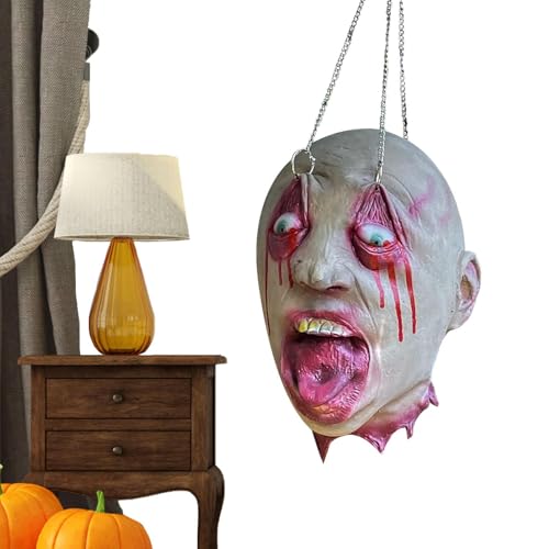Xasbseulk Spukhaus Deko,Kopf Requisite Halloween - Für Gartenpartys Escape Room Fotohintergrund Darstellung Xasbseulk Spukhaus Deko,Kopf Requisite Halloween - Für Gartenpartys Escape Room Fotohintergrund Darstellung von Xasbseulk