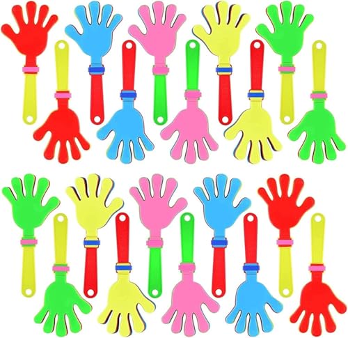 Geräuschmacher für Sportveranstaltungen, 24 Stück, bunte Klöppel, Geräuschmacher, 18 cm, Kunststoff-Geräuschmacher, Spielzeug, Cheer Clapping Hands für Spiele, Firmen-Festa, Geburtstagsparty, Geräuschmacher für Sportveranstaltungen, 24 Stück, bunte Klöppel, Geräuschmacher, 18 cm, Kunststoff-Geräuschmacher, Spielzeug, Cheer Clapping Hands für Spiele, Firmen-Festa, Geburtstagsparty, von Xaztr