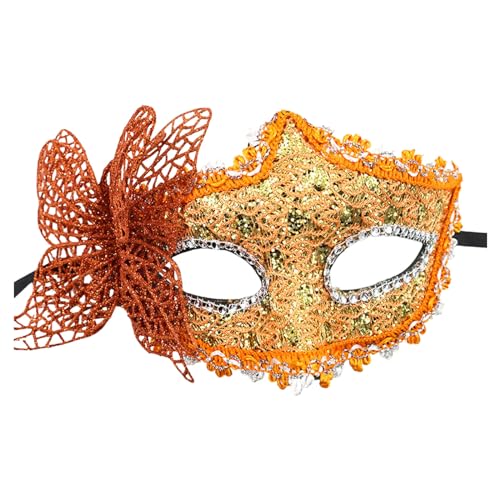 Xbemkste Maskerade-Maske für Damen, Maskerade-Maske, Karnevalsmasken für Maskerade, Ballmaske, Kostüm, pelzige Maske, Karnevalsmaske, venezianische Maske, Maskerade-Maske auf Stab von Xbemkste