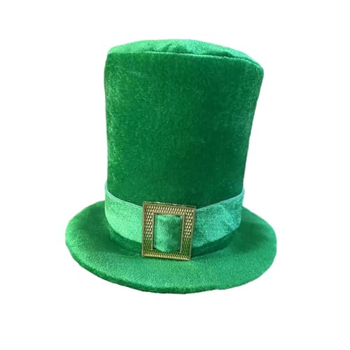 Xbemkste St. Patricks Day Hut, Irland Velour Green Top Hat, Shamrock Hat, Adult Fancy Dress, St Patricks Day Decorations, St. Patricks Day Accessories, Irish Gifts von Xbemkste