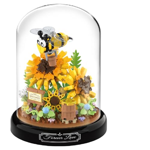 Xbessc Biene Blumen Micro Mini Baustein Set, 548 Teile Blumenstrauß Bausteine Bausatz, Sonnenblumen Insekten Klemmbausteine Bausteine mit Sockel, Geschenke für Erwachsene und Kinder Xbessc Biene Blumen Micro Mini Baustein Set, 548 Teile Blumenstrauß Bausteine Bausatz, Sonnenblumen Insekten Klemmbausteine Bausteine mit Sockel, Geschenke für Erwachsene und Kinder von Xbessc