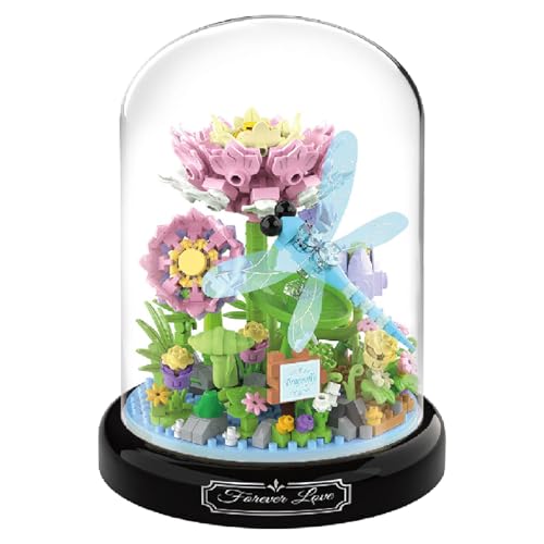 Xbessc Libellen Blumenstrauß Mini Baustein Set 568 Teile Blumen Insekten Klemmbausteine Bausteine Künstliche Blumenstrauß Insekten Pflanzen Set mit Schutzhülle für Heimdekoration,Ideen,Geschenk Xbessc Libellen Blumenstrauß Mini Baustein Set 568 Teile Blumen Insekten Klemmbausteine Bausteine Künstliche Blumenstrauß Insekten Pflanzen Set mit Schutzhülle für Heimdekoration,Ideen,Geschenk von Xbessc