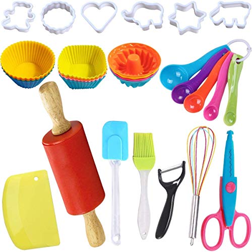 Xbsduih 31Pcs Kids Pretend Chef Simulation KüChe Kochen und Backen Kits Dress Up Rollenspiel Spielzeug Set für Kleine MäDchen Geschenk Xbsduih 31Pcs Kids Pretend Chef Simulation KüChe Kochen und Backen Kits Dress Up Rollenspiel Spielzeug Set für Kleine MäDchen Geschenk von Xbsduih