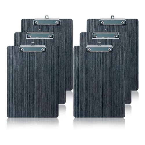 Xbsduih 6er-Pack Klemmbrett, Klemmbrett Aus, Klemmbrett im A5-Letter-Format, Memo-Klemmbrett, Akten-Klemmbrett mit Holzmaserung, Langlebig, Einfach zu Verwenden Xbsduih 6er-Pack Klemmbrett, Klemmbrett Aus, Klemmbrett im A5-Letter-Format, Memo-Klemmbrett, Akten-Klemmbrett mit Holzmaserung, Langlebig, Einfach zu Verwenden von Xbsduih