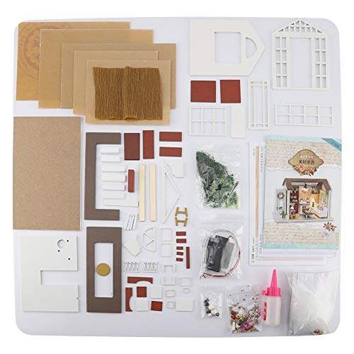Xcello DIY-Puppenhaus, Handgefertigtes Miniatur-Puppenhaus-Set, Ideal Für Die Dekoration zu Hause Oder Im Büro(B) von Xcello