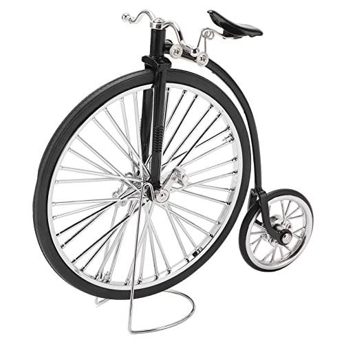 Xcello Fahrrad-Modell, Schwarz, Große Kleine Räder, Retro-Design, Legierungsmaterial, Spielzeug-Fahrrad, Ornament Für Tische Und Bücherregale von Xcello