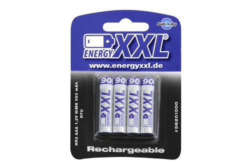 XciteRC 56201000 - EnergyXXL Micro Akkus, 900 mAh, RTU Typ AAA, 1.2 V, 4 Stück von XciteRC