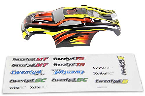 XciteRC Karosserie für Truggy twenty4 TR schwarz/rot XciteRC Karosserie für Truggy twenty4 TR schwarz/rot von XciteRC