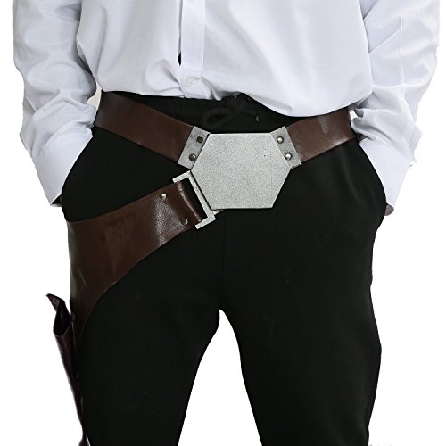 Cosplay Han Solo Kostüm Herren Gürtelholster PU Leder Ankleiden Erwachsene Kleidung Replik Prop von Xcoser