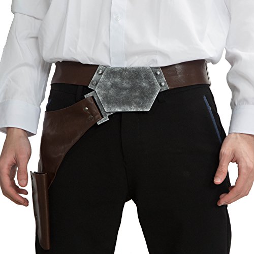 Cosplay Han Solo Kostüm Herren Gürtelholster PU Leder Ankleiden Erwachsene Kleidung Replik Prop von Xcoser