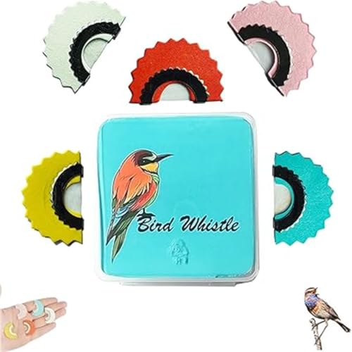 Bird Attracting Chirping Toy – Bird Whistle Toys, Creative Fun bird Call Whistle,Magic Bird Whistle for Adults, Oral Stunts Tricks, 5 Colors Warbling Bird Call Whistle, Noisemaker Toys (1 Pcs) von Xebular