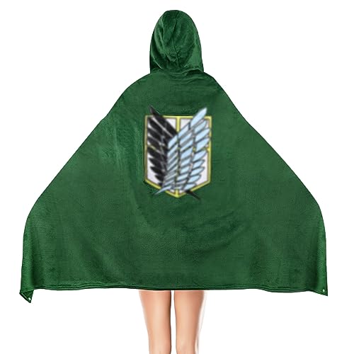 Attack on Titan AOT Cosplay Anime Kostüm Kuscheldecke Blanket Hoodie ärmel Decke Zum Anziehen Karneval Halloween Props(M, Blanket) von XehCaol