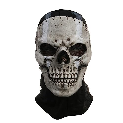 XehCaol Call of Duty Ghost Maske，Skelett Skull Maske COD Motorrad Sturmhaube Totenkopf S kimaske Halloween C osplay Männer Herren Mütze (long) von XehCaol