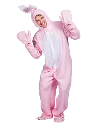 XehCaol Hasenkostüm für Erwachsene Kinder，Fasching Karneval Kostüm Hase Lustiges Tier Kostüm Herren (adult, L) von XehCaol
