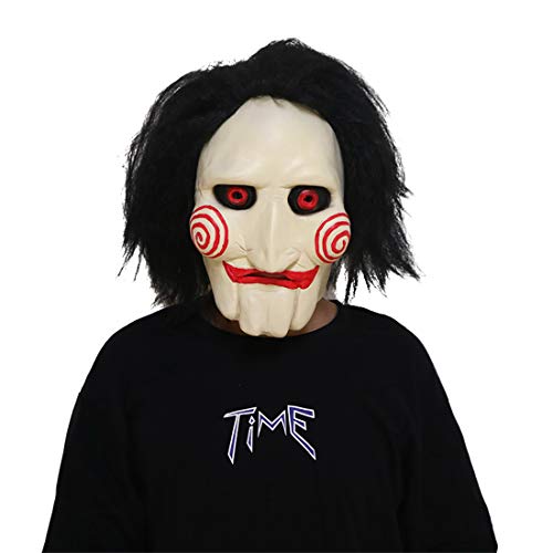 XehCaol Saw Jigsaw Maske Horror Killer Halloween Kostüm Herren Cosplay Props (saw maske) von XehCaol