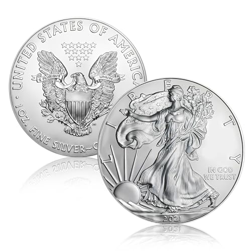 XehCaol Vergoldet Silbermünzen Statue of Liberty Silver Eagle Silber münze Gedenkmünzen für Sammler (2021) von XehCaol