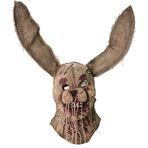 XehCaol Vogelscheuche Maske,Horror Bunny Vogelscheuche Halloween Zombie Kostüm Gruselige Masken Scary Mask (Scarecrow Bunny mask) von XehCaol