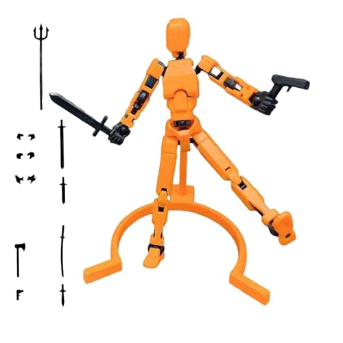 Xeihuul Roboter-Actionfigur,Mehrgelenk-Actionfiguren, Mehrgelenkige bewegliche Roboter-Actionfigur, Artikulierte, einzigartige Sammlerstücke für Spieleliebhaber, Geburtstags-Ostereier-Korbfüller von Xeihuul