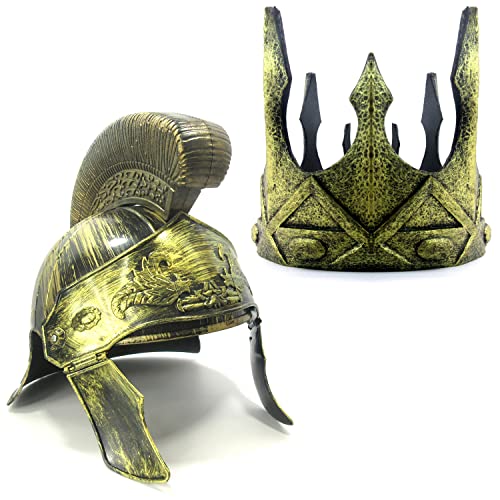Römischer Ritterhelm und 3D Königskrone mit ausgezeichneter Farbe für Erwachsene von Xelue FF