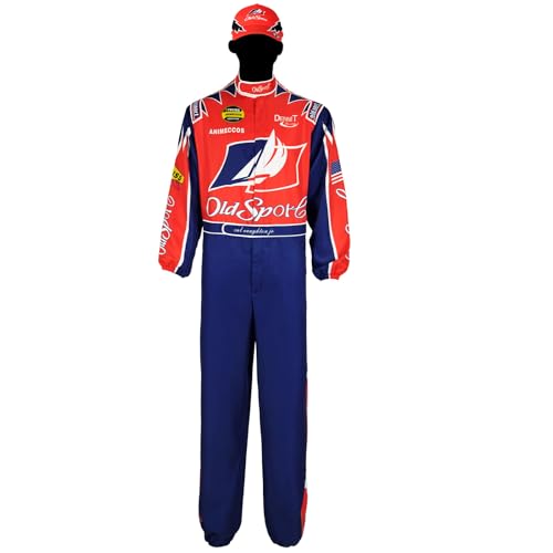 Xelyelmo Ricky Bobby Herrenkostüm Talladega Nights Overall, Wunderbrot-Kostüm, Cosplay, Party (Z3890RD, L) von Xelyelmo