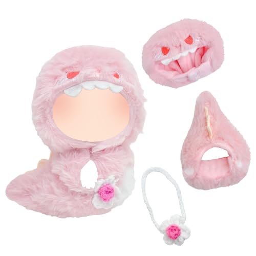 Kleidung für 17cm Plüschpuppen, 3 Stück Rose 17cm Plüsch Dinosaurierpuppen Onesies mit Gelbe Spielkonsolentasche, 17cm Plüsch Puppenzubehör, Geschenke für Jungen und Mädchen Ohne Puppe Kleidung für 17cm Plüschpuppen, 3 Stück Rose 17cm Plüsch Dinosaurierpuppen Onesies mit Gelbe Spielkonsolentasche, 17cm Plüsch Puppenzubehör, Geschenke für Jungen und Mädchen Ohne Puppe von Xerteam