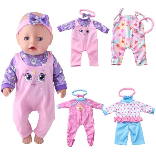 4 Sets Puppenkleidung von Xerteam