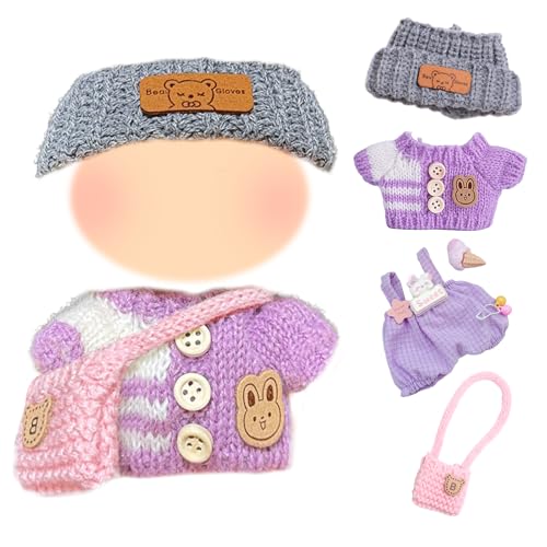 Xerteam Kleidung für 17cm Puppe Pullover (Lila) Xerteam Kleidung für 17cm Puppe Pullover (Lila) von Xerteam