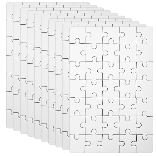 Leere Puzzle, Xerteam 10 Blatt 15×10 cm Blanko Puzzle, Personalisiert Leeres Puzzle, Puzzle Selber Gestalten, Blanko Puzzle Zum Bemalen, DIY-Puzzle Für Kinder, Erwachsene von Xerteam