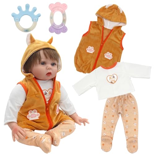 Puppen Kleidung passt 50.8-55.9 cm, Baby Puppe Kleidung Outfit Zubehör, Puppe Mädchen Jungen Kleidung Sets mit Outfit Clothe Pant Rassel, Neue Puppe Kleidung für Mädchen / Jungen Geburtstag Geschenke Puppen Kleidung passt 50.8-55.9 cm, Baby Puppe Kleidung Outfit Zubehör, Puppe Mädchen Jungen Kleidung Sets mit Outfit Clothe Pant Rassel, Neue Puppe Kleidung für Mädchen / Jungen Geburtstag Geschenke von Xerteam