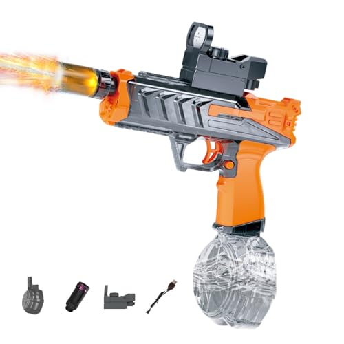 Wasserpistole Elektrisch Mit Led, Automatische Wasserpistole Reichweite 8,5–10 M, Wasserpistole Super Soaker 475 Ml Große Kapazität, Wasserspritzpistole Water Gun Für Kinder Erwachsene (A) von Xevinas