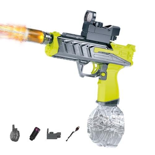 Wasserpistole Elektrisch Mit Led, Automatische Wasserpistole Reichweite 8,5–10 M, Wasserpistole Super Soaker 475 Ml Große Kapazität, Wasserspritzpistole Water Gun Für Kinder Erwachsene (B) von Xevinas