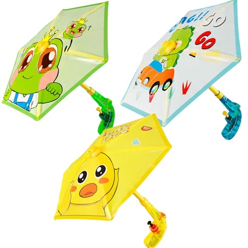 Wasserpistole Schirm, Wasserspritzpistole Mit Innovative Regenschirm Verteidigung, Spritzpistole Wasser Water Gun Regenschirm Pool Spielzeug, Wasserspielzeug Für Kinder Ab 3 Jahre (A+B+C) von Xevinas