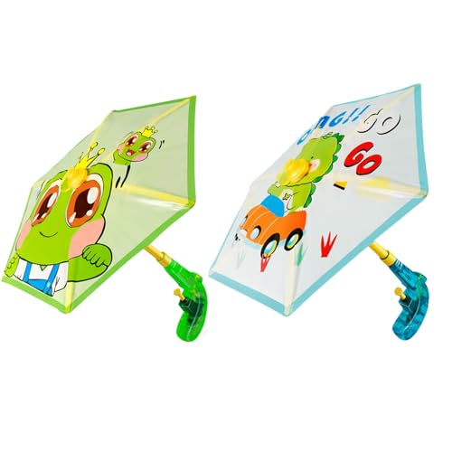 Wasserpistole Schirm, Wasserspritzpistole Mit Innovative Regenschirm Verteidigung, Spritzpistole Wasser Water Gun Regenschirm Pool Spielzeug, Wasserspielzeug Für Kinder Ab 3 Jahre (B+C) von Xevinas
