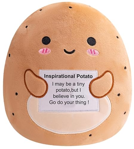 Xfrog Emotional Support Plush Positive Potato Kartoffel Plüschtier Süßes Kuscheltier Kissen Kuscheltiere für Kinder Mädchen und Jungen 25cm Xfrog Emotional Support Plush Positive Potato Kartoffel Plüschtier Süßes Kuscheltier Kissen Kuscheltiere für Kinder Mädchen und Jungen 25cm von Xfrog