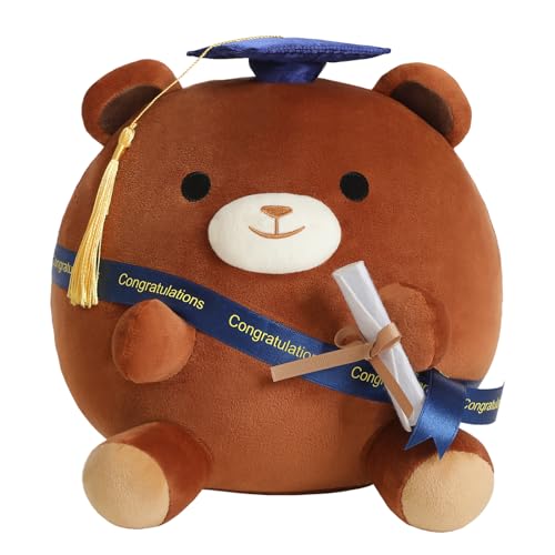 Xfrog Graduation Bear Plüschkissen 10" Kuscheltier Plüschspielzeug Absolvent Plushie Süßes Stofftier für Kinder Mädchen Jungen 25CM Xfrog Graduation Bear Plüschkissen 10" Kuscheltier Plüschspielzeug Absolvent Plushie Süßes Stofftier für Kinder Mädchen Jungen 25CM von Xfrog