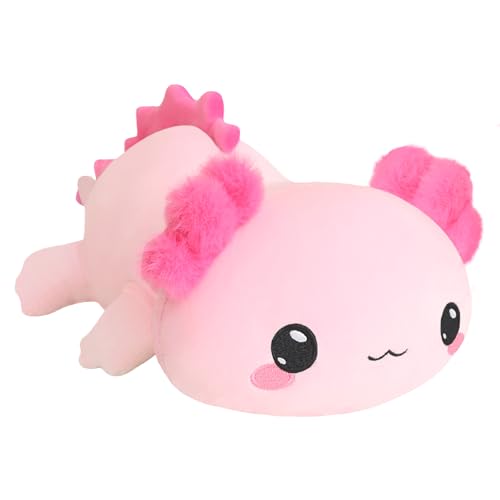 Xfrog Weighted Axolotl Plush, Großes Stofftier Gegen Ängste, Rosa Axolotl-Stoffspielzeug, Süße Umarmungs-Wurfkissenpuppe Für Jungen, Mädchen, Freundinnen, 35CM Xfrog Weighted Axolotl Plush, Großes Stofftier Gegen Ängste, Rosa Axolotl-Stoffspielzeug, Süße Umarmungs-Wurfkissenpuppe Für Jungen, Mädchen, Freundinnen, 35CM von Xfrog