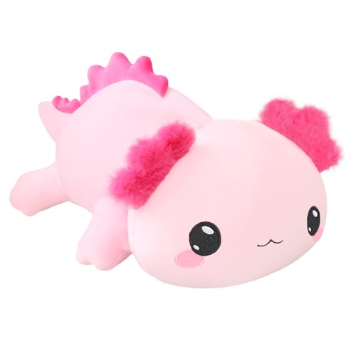 Xfrog Weighted Axolotl Plush, Großes Stofftier Gegen Ängste, Rosa Axolotl-Stoffspielzeug, Süße Umarmungs-Wurfkissenpuppe Für Jungen, Mädchen, Freundinnen, 60CM Xfrog Weighted Axolotl Plush, Großes Stofftier Gegen Ängste, Rosa Axolotl-Stoffspielzeug, Süße Umarmungs-Wurfkissenpuppe Für Jungen, Mädchen, Freundinnen, 60CM von Xfrog