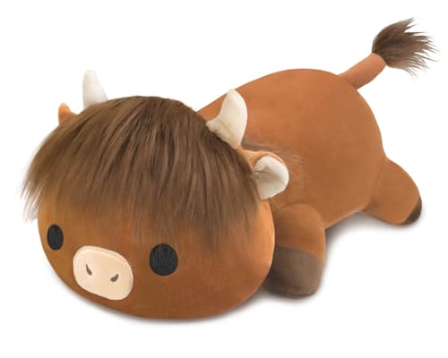 Xfrog Weighted Highland Cow Plush, Schweres Hochlandrind-Plüschtier Gegen Ängste, Süßes Plüschspielzeug-Geschenk Für Kinder und Erwachsene, 35CM Xfrog Weighted Highland Cow Plush, Schweres Hochlandrind-Plüschtier Gegen Ängste, Süßes Plüschspielzeug-Geschenk Für Kinder und Erwachsene, 35CM von Xfrog
