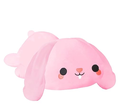 Xfrog Weighted Rabbit Plush, Beschwertes Kaninchen-Stofftier Gegen Ängste, Süßes Häschen-Plüschtier, Weiches Häschen-Kissen, Spielzeug, Geschenk Für Erwachsene, Freundinnen, Rosa, 25CM Xfrog Weighted Rabbit Plush, Beschwertes Kaninchen-Stofftier Gegen Ängste, Süßes Häschen-Plüschtier, Weiches Häschen-Kissen, Spielzeug, Geschenk Für Erwachsene, Freundinnen, Rosa, 25CM von Xfrog