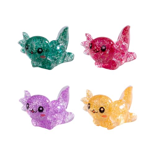 66 Stück Mini-Axolotls aus Kunstharz, 22 Farben, winzige, kleine Axolotls aus Kunstharz von Xhtol