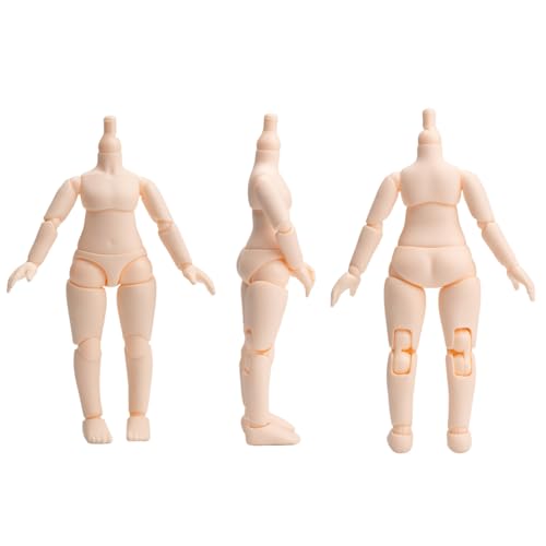 Neue PVC Puppe Körper für GSC, STO, 1/12 BJD Puppe Kopf Bewegliche Sphärische Gelenk Puppen Action Figur Spielzeug Puppe Zubehör (P8 White Skin) von XiDonDon