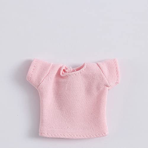 Ob11 Babykleidung Kurzarm-T-Shirt Geeignet für GSC, OB, 1/12bjd Puppenkleidung Puppenzubehör Spielzeugkleidung (Pink2) von XiDonDon