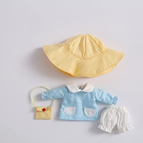 XiDonDon Puppenkleidung Kindergarten Set: Hemd, Shorts, Hut, Tasche (Blue) von XiDonDon