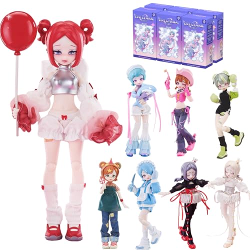 XiDonDon Eve Lynna Dream Paradise Serie 18 cm 1/12 BJD Puppen Niedliche Actionfiguren Sammlerstücke Geburtstagsgeschenk (Whole Set) von XiDonDon